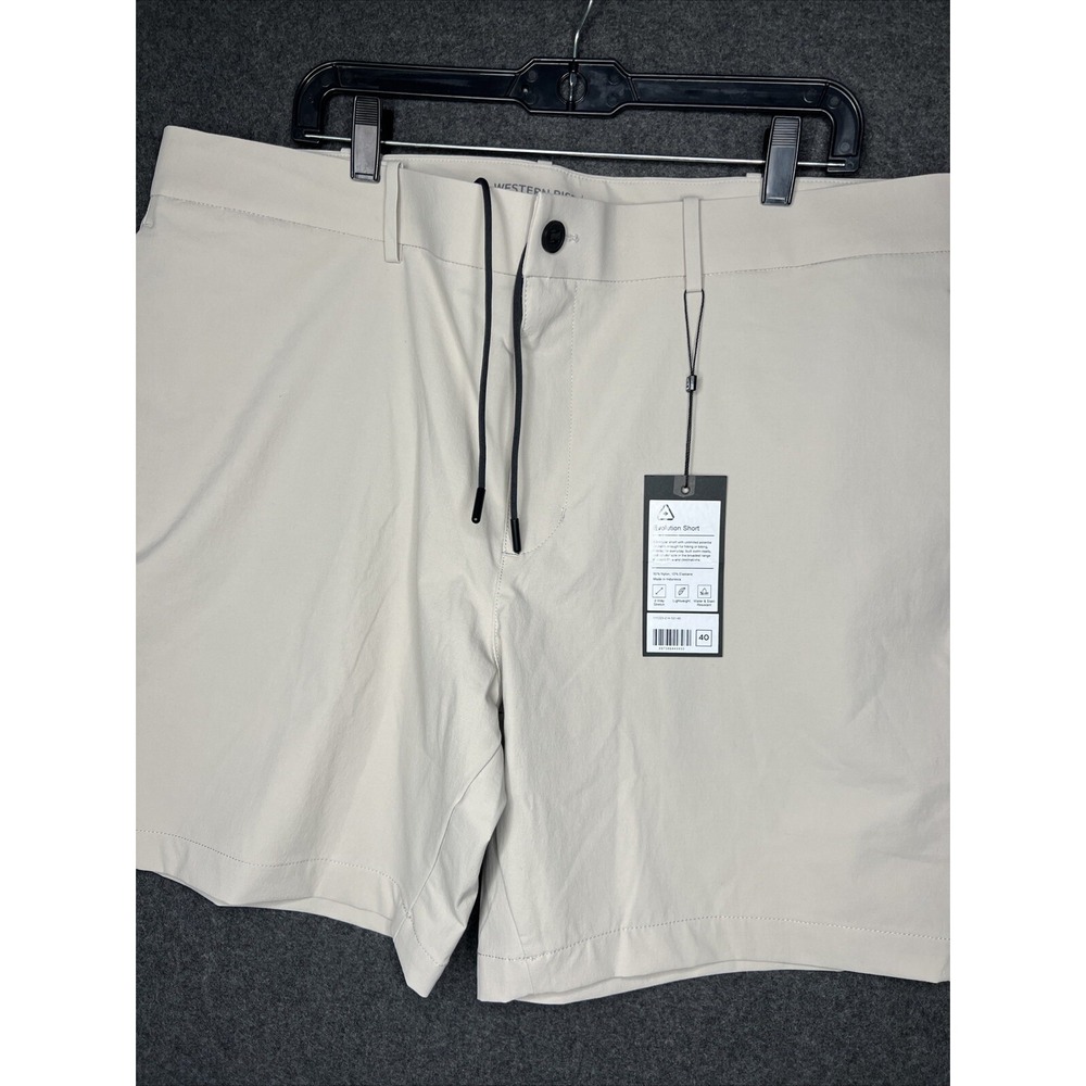 Western Rise Evolution Shorts 7" Inseam Sand Color Men's Size 40 Stretch - Picture 2 of 9